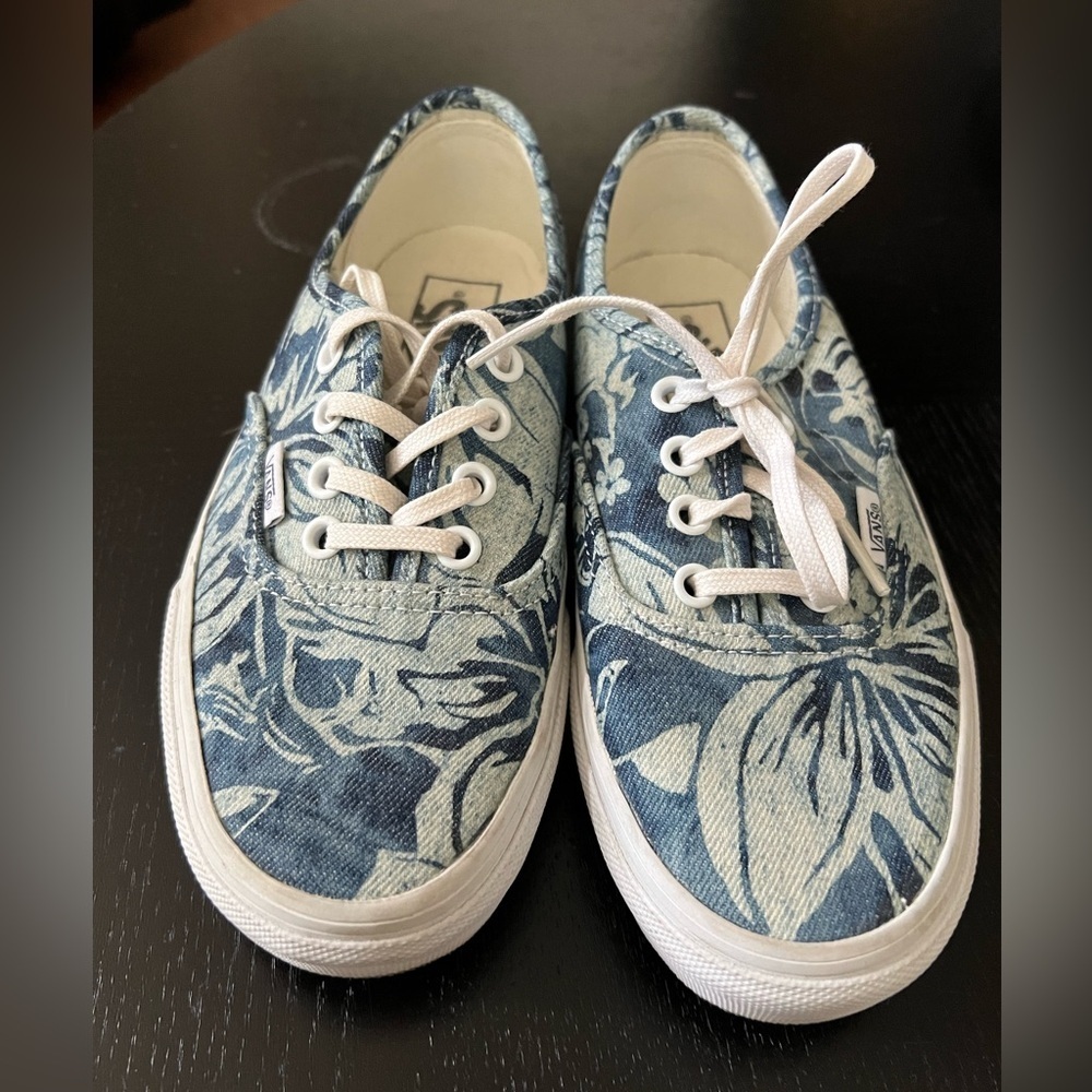 Vans off the Wall Índigo Tropical Pattern Size 6 - Picture 5 of 6